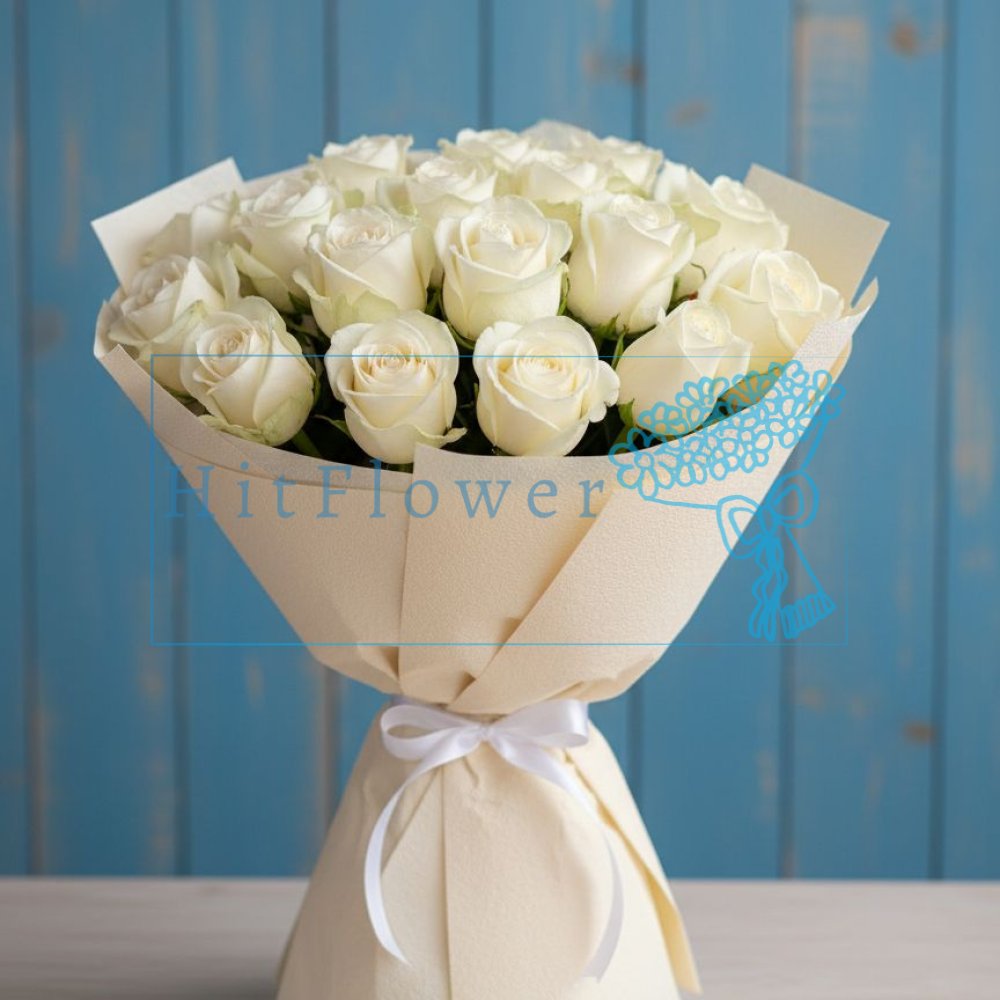 Букет из белых роз Букет роз из Белых роз